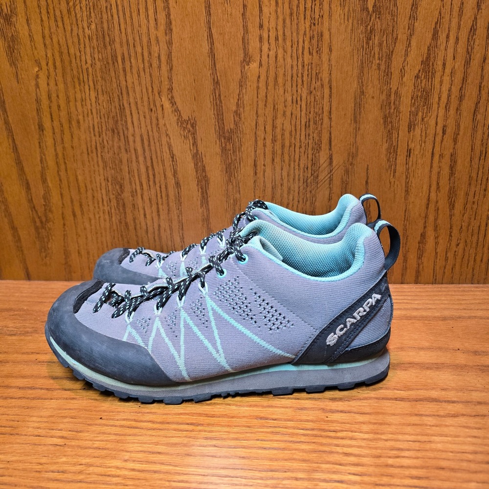 SCARPA Crux Air Women's‎ Hiking Trail Shoes Grey Aqua Size 7